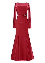 Chiffon Evening Dress/Bridesmaid Dress/Mother-of-the-Bride Dress/Wedding Party Dress 