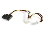 Startech.com Lp4 To Sata 15 Pin Power Adapter F/m With Floppy Power