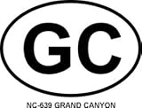 GRAND CANYON Oval Bumper Sticker