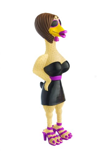 Charming Pet Products Small Chicktoria Squeaky Latex Dog Toy