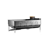 simplehuman steel frame dishrack - grey