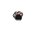 BLACK DOG PAW with Crystals Floating Charm