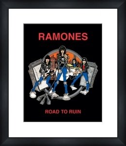 RAMONES Road to Ruin - Custom Framed Print Reproduction encadrée