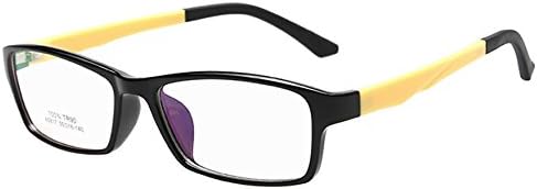 Simplechic Men's Eye-Catching Trendy Ultra Lightwieght Frames Eyeglasses Yellow One Size
