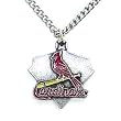 St. Louis Cardinals Chain Necklace & Enameled Pewter Pendant - MLB Baseball Fan Shop Sports Team Merchandise
