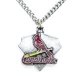 St. Louis Cardinals Chain Necklace & Enameled Pewter Pendant - MLB Baseball Fan Shop Sports Team Merchandise
