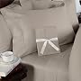 Egyptian Bedding 1200-Thread-Count Egyptian Cotton 1200TC Sheet Set, Queen, Taupe Solid 1200 TC