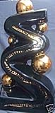 Eames Era Table Lamp Black And Gold Drama Fab 50`s