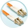 10ft Fiber Optic Cable LC to LC Connector MultiMode Duplex 62.5/125 Micron (1 pack)