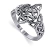 Marvelous .925 Sterling Silver Band Celtic Knot Ring