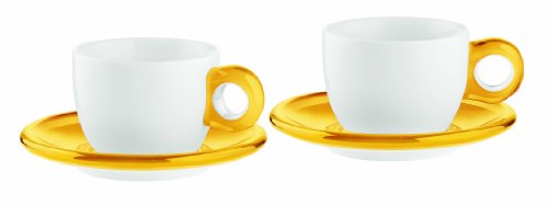 Guzzini 27740088 2 Cappuccinotassen mit Untertassen Gocce Preisvergleich