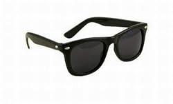 Vintage Black Wayfarer Style Sunglasses - 15 Colors (Red, White, Black, Pink, Blue, Green) Adult & Kids Sizes Available