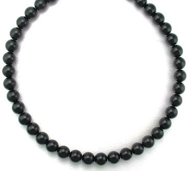 Corla Necklaces 10mm Black Coral Beads Beaded Necklace 17 
