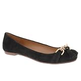 Rockport Women's Faye Ballet Flat,Black Suede,7 M US