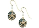 Silver Forest Teal Starfish Dangle Earrings MULTI