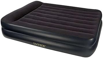 Gold Lion Intex Pillow Rest Queen Airbed with Built-In Fast-Fill Electric pump Great Design