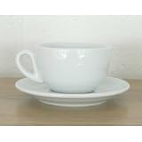 Italian Cappuccino ”Como” Cup (275ml/10oz) & Saucer Set: coffee cups
