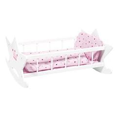 Goki 51809 - Puppenwiege mit Bettzeug