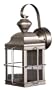 Heath Zenith SL-4144-NB Motion-Sensing Four-Sided New-England Style Lantern, Brushed Nickel