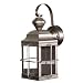 Heath Zenith SL-4144-NB Motion-Sensing Four-Sided New-England Style Lantern, Brushed Nickel