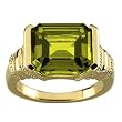 14K Yellow Gold Peridot Ring
