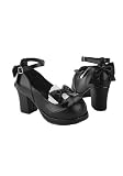 2.75 Inch Heel Mary Jane With Bow & Apron Detail