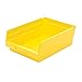 Akro-Mils 30150YELLO Plastic Nesting Shelf Bin Box, 12 x 8 x 4-Inch, Yellow, Case of 12