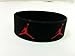 Michael Jordan Wristband Sport Silicone Bracelet - BLACK /RED Jumpman Logo