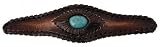 Genuine Leather Bracelet - Length: 6.5 - Width: 45 mm Dark Brown