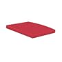 Polywood Outdoor Furniture South Beach Dining Chair Seat Cushion, Logo Red Sunbrella