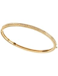 14K Yellow Gold Diamond Bangle Bracelet