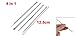 4 in 1 Metal Hook Head Blackhead Remover Acne Pimple Extractor Needles Make up Tool