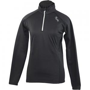 Marker Women's Active Stretch Zip T-Shirt,Black,Medium