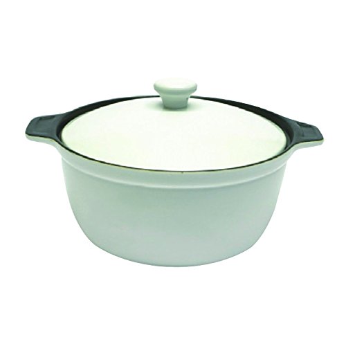26cm Falcon Enamel Round Roasting Tray Tin Oven Roaster Casserole White