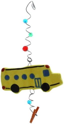 CHILD RELATED School Bus Message Board, Ceramic, Driver, Decorative Signs, Bu1