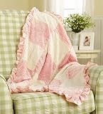 Cocalo Novelty Textured Patchwork Blanket - Pink and Cocoa