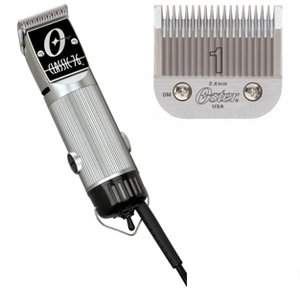 New Limited Edition Oster 76 Clipper In Silver & Black Casing With Size 000 And Size 1 Blade