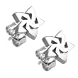 Spikes 316L Stainless Steel Tribal Star Ear Stud Earrings