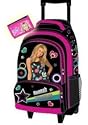 Hannah Montana Rolling Backpack Hearts Bonus trifold wallet