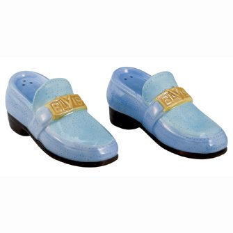 Buy ELVIS PRESLEY BLUE SUEDE SHOES SALT AND PEPPER SHAKERS