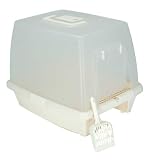 Iris 301311 SN-520 Hooded Cat Litter Box w/ Swing Door and Paw Cleaning Mat