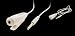 1~iPhone 3.5mm Audio Headphone Microphone Adapter~white
