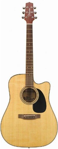MusicalInstruments: Takamine EF340SC Dreadnought Cutaway Acoustic Electric Guitar
