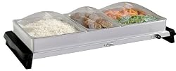 Broilking NBS-3SLP Stainless Professional Family Size Buffet Server With Clear Lids