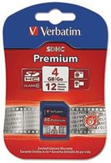(3 Pack Value Bundle) VER96171 Premium SDHC Memory Card, Class 6, 4GB