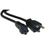 Power Cord for NoteBook Polarized, 3 Pin, 6 ft