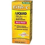 American Health - Ester-C Liquid - with Citrus Bioflavonoids 250 mg - Berry Flavored 8 oz