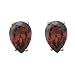14k Yellow Gold 7x5mm Garnet Pear Stud Earrings