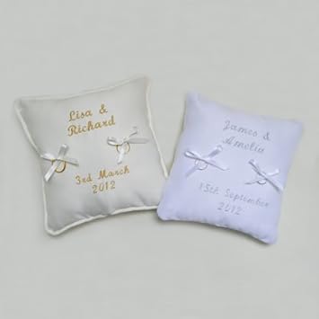 Ivory wedding ring cushion uk