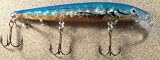 JLVLures JLV Shallow Suspending Minnow Blue Shiner Prism: Husky Stickbait Lures Saltwater Freshwater Jerk Bass Smallmouth Steelhead Pike Muskie Salmon Trout Snook Striper Perch Whiper Snook Speckled Trevally, Mid- Depth Trolling Casting Hook Treble